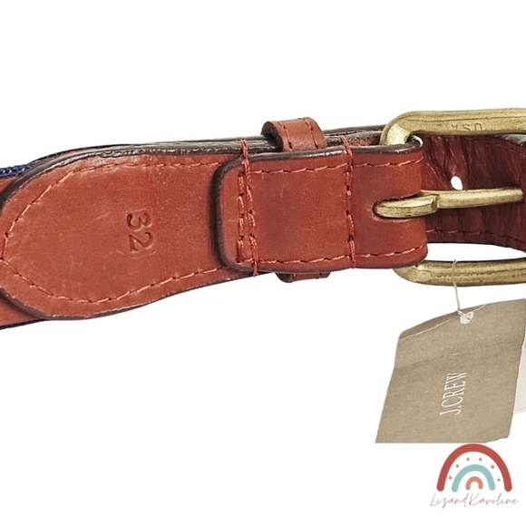 New! Smathers & Branson x J. Crew Fish Needlepoint Belt - Picture 12 of 16